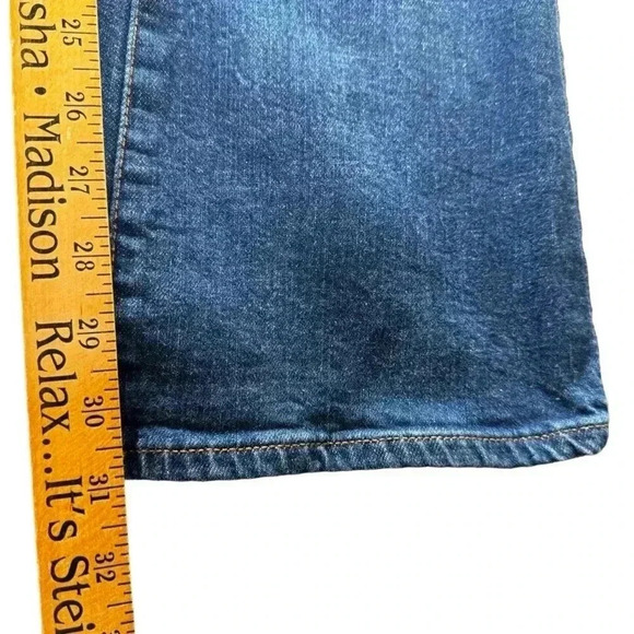 Rock & Republic Kasandra Bootcut Jeans Sz 8M Dark Wash Blue Distressed Studded - Picture 9 of 16